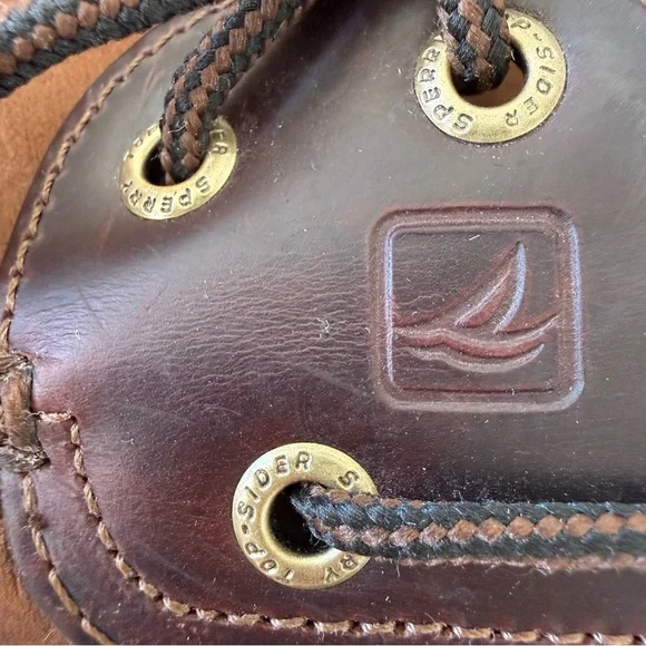 Sperry Top-Sider Mako 2-Eye Canoe Brown Moc Boat Shoes - Men’s Size 13 - Picture 10 of 15